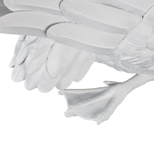 24" White Swan Sculpture